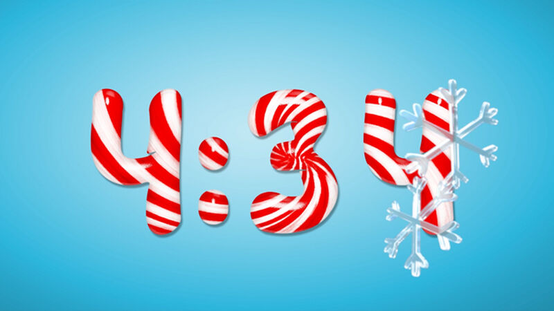 Candy Cane Snowflakes Countdown